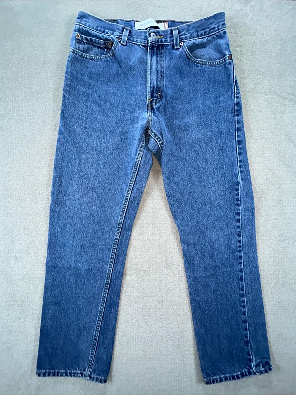 Vintage Y2K Levi’s 505 Regular Fit Zip Fly Jeans Blue 00505-4886 Mens 33x30